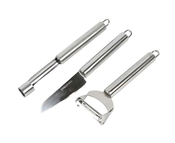 Set 3 Piezas Cuchillo Descorazonador y Pelador-0