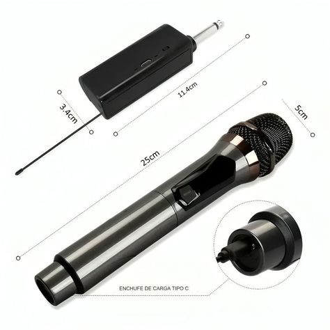 Micrófono Inalámbrico Profesional Karaoke Kit 2pcs-4