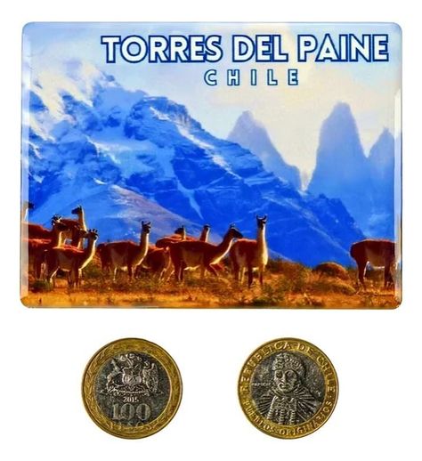 Pack 4 Imán Cerámica Torres Del Paine-1