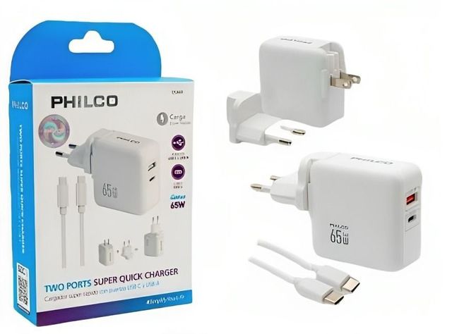 Cargador  PHILCO  USB-C 65W-0