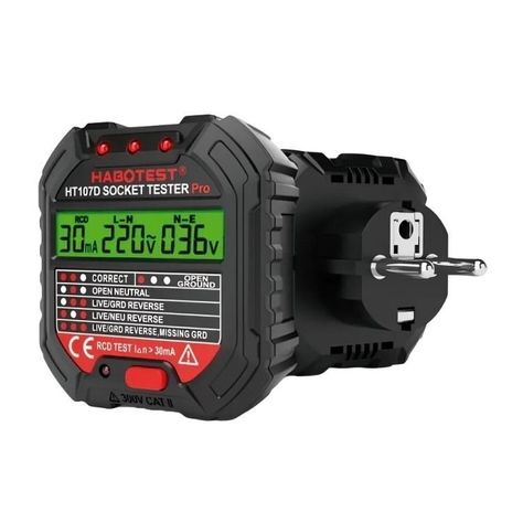 Probador Diferencial Tester De Enchufes-0
