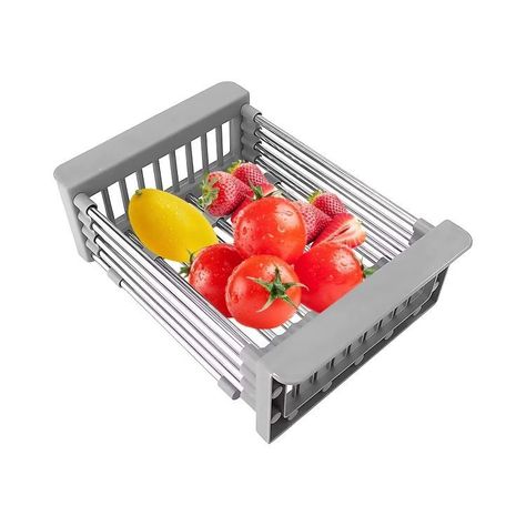 Escurridor Retráctil de Lavadero para Frutas y Verduras-0