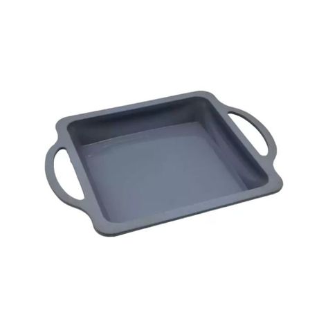 Molde Cuadrado De Silicona para Hornear con Mango-1