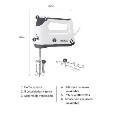 Batidora Manual TH-8832M Thomas-2