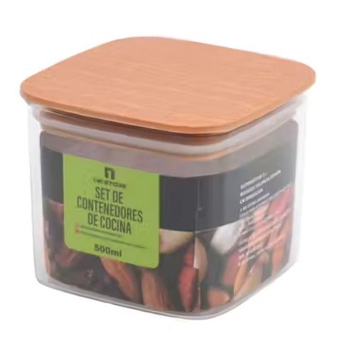 Contenedor De Cocina Con Tapa 500ml-0