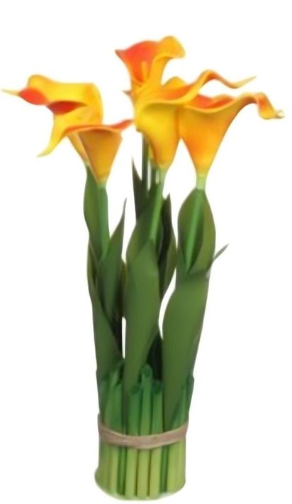 flores artificiales de calas de tallo largo 38x 7,5cm-0
