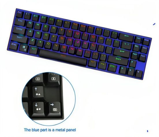 K599-KRS TECLADO RGB DEIMOS WIRELESS 2.4 GHZ + WIRED SW RED-0