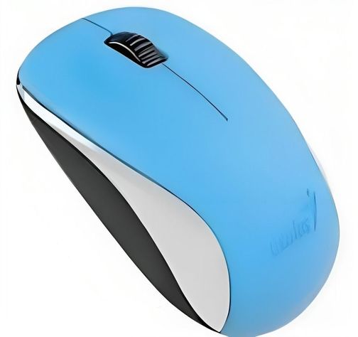  Mouse convencional inalambrico Genius celeste-0