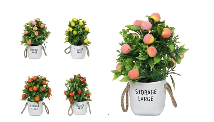 SET X 2 MINI MACETA CON FLORES 26CM 00145-1