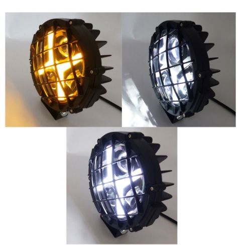 FOCO DELANTERO REDONDO 6.5 PULG METAL CON REJILLA DUO COLOR 12/24V X 1 PCS-2
