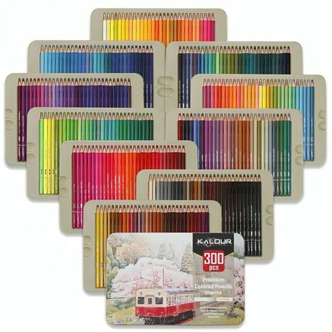 Set 300 Lapices Colore Arte Profesional -0
