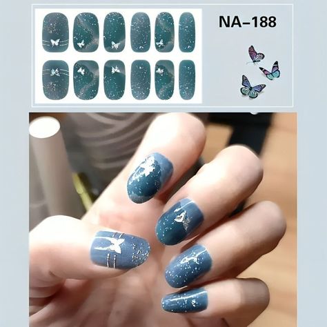 Stickers Pegatinas 3d Para Uñas No Necesita Lampara-2