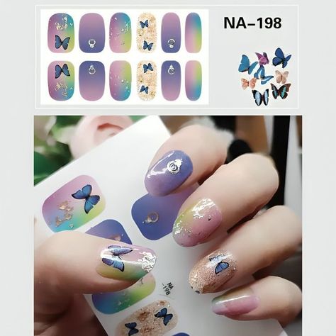 Stickers Pegatinas 3d Para Uñas No Necesita Lampara-3