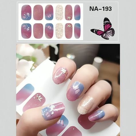 Stickers Pegatinas 3d Para Uñas No Necesita Lampara-4