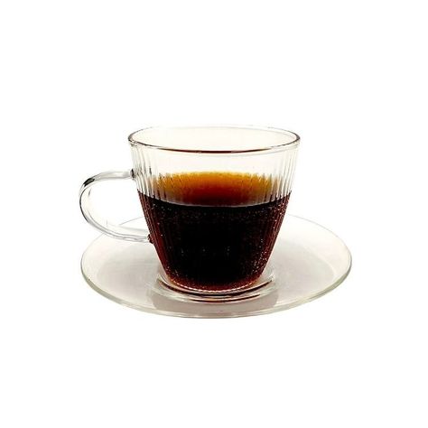 SET 4 TAZAS C/PLATO ESPRESSO GLASSO-1
