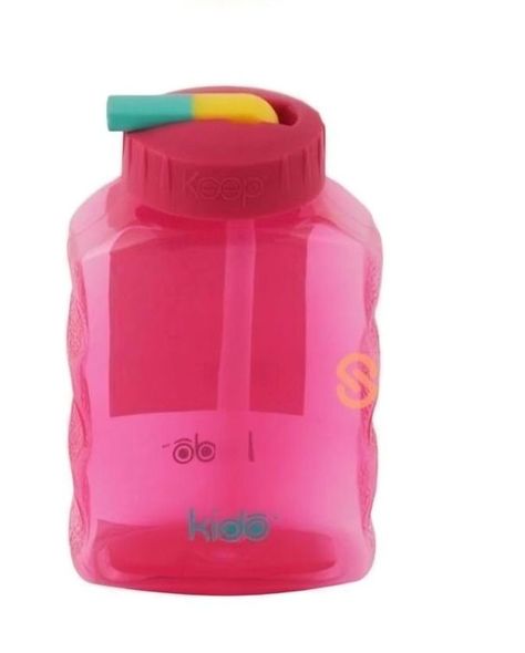 BOTELLA TOMA JUGO KIDO FUCSIA-1
