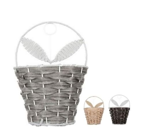 CESTA CANASTO DE MIMBRE DECORATIVO 23x16CM-1