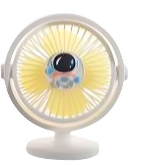 MINI VENTILADOR DE MESA COLOR AMARILLO-0