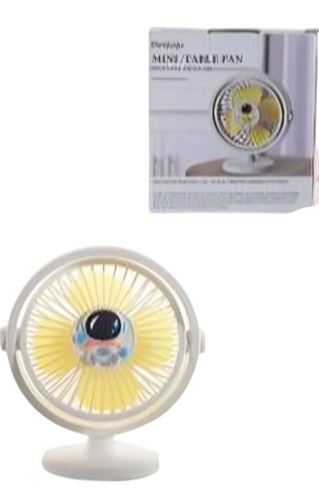 MINI VENTILADOR DE MESA COLOR AMARILLO-1