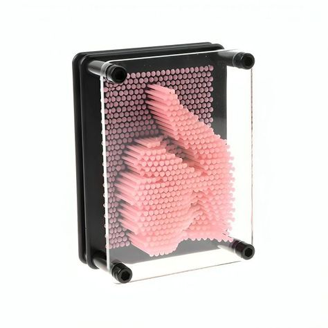Juguete Pin Art 3D Rosado-0