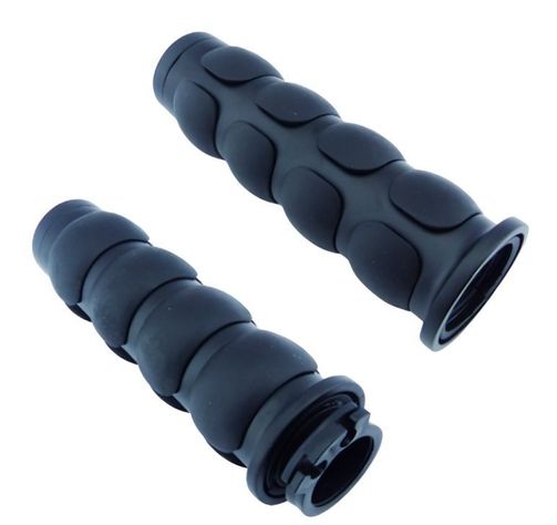 MANILLAR PARA MOTO CHOPPER CROMADO CON CAUCHO NEGRO ALTA CALIDAD-1