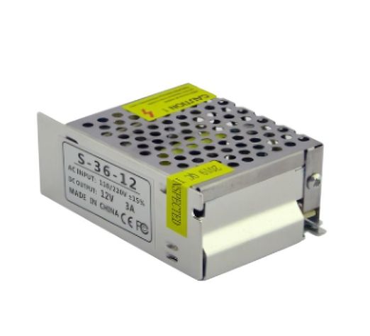 FUENTE PODER 3 AMPERES PARA TIRA DE LED MED.8X5.5CM -1