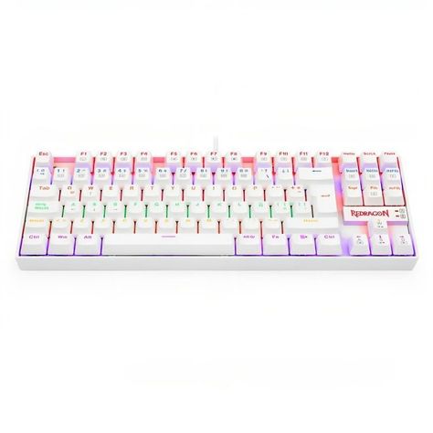 K552W-KR-SP TECLADO KUMARA RAINBOW WHITE SWITCH ROJO SP-0