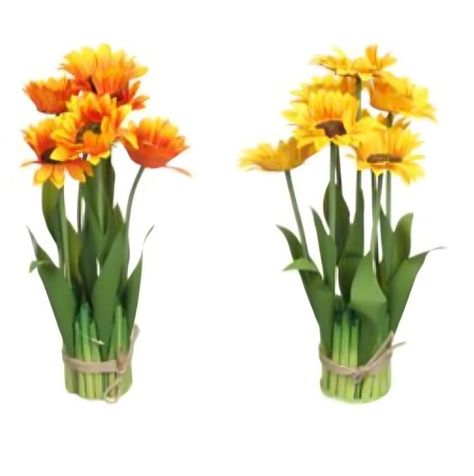flores artificiales de Girasol de tallo largo 38x 7,5cm-1