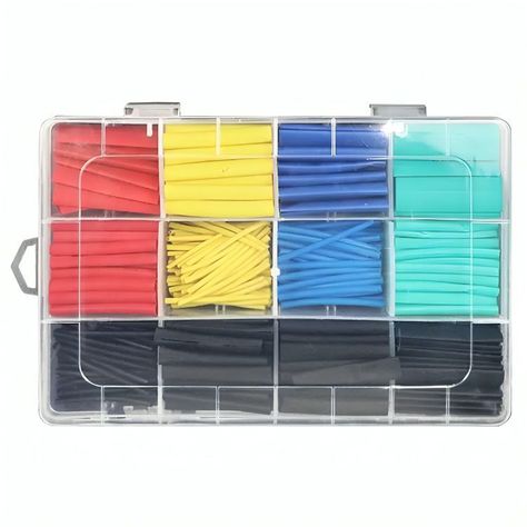 Kit Tubos Termoretractil Colores Mixtos 530 Piezas-0