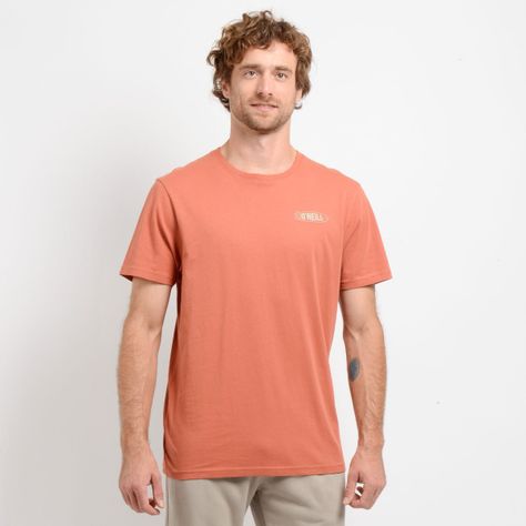 POLERA MANGA CORTA JOY WAVE NARANJO OSCURO-0