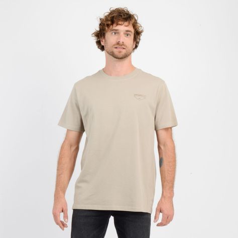POLERA MANGA CORTA DAYBREAK  BEIGE OSCURO-0