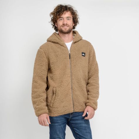 POLERON FULL ZIPPER - I23HO073003 CAFÉ-0