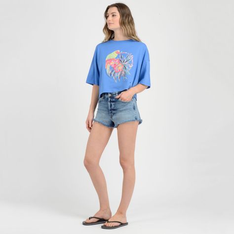 POLERA MANGA CORTA PARROT  AZUL-3