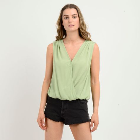 BLUSA SIN MANGAS ASHLEE VERDE CLARO / PASTEL-0