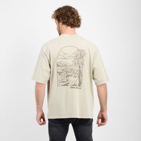 POLERA MANGA CORTA VISTA  BEIGE OSCURO-1