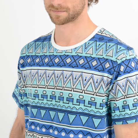 POLERA MANGA CORTA KA STRIPE  AZUL-4