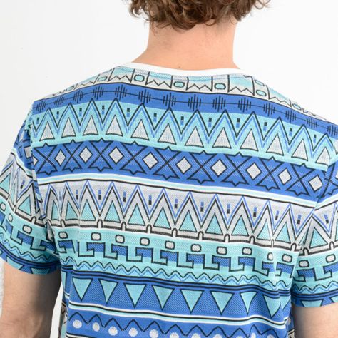 POLERA MANGA CORTA KA STRIPE  AZUL-5