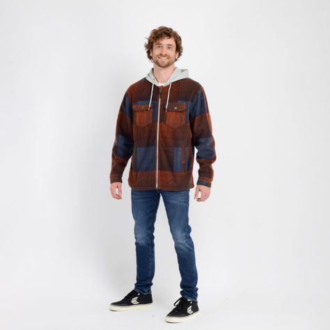 CAMISA POLAR CLAYTON HOOD AZUL-2