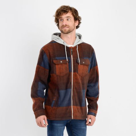 CAMISA POLAR CLAYTON HOOD AZUL-3