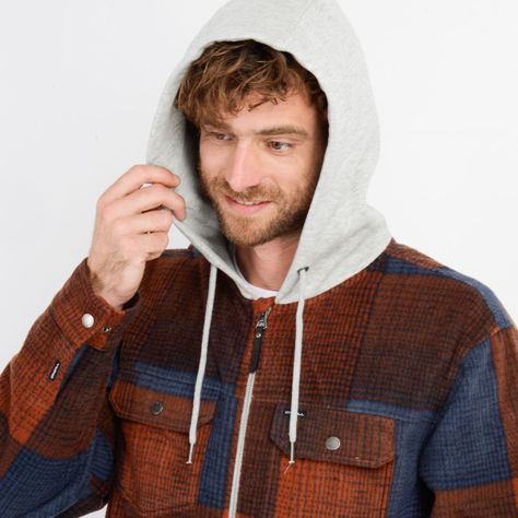 CAMISA POLAR CLAYTON HOOD AZUL-4