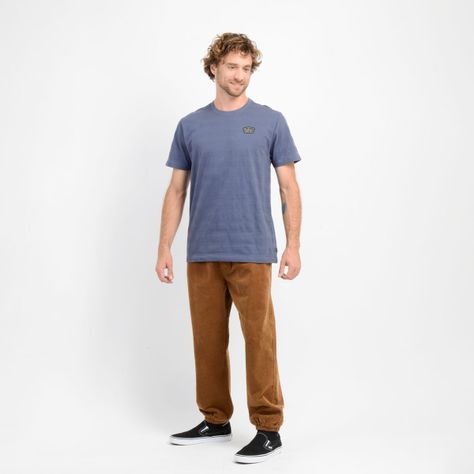 POLERA MANGA CORTA MYTHIC TEE GRIS OSCURO-2