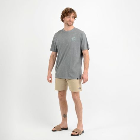 POLERA MANGA CORTA CORE GRIS-1