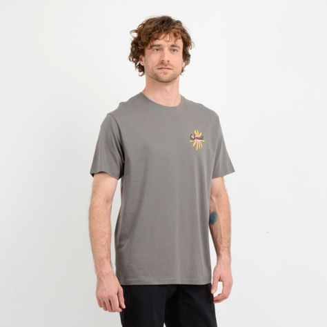 POLERA MANGA CORTA BEACH  GRIS-3