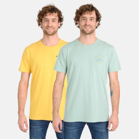 PACK 2 POLERAS CHICAMA BEACH AMARILLO-0