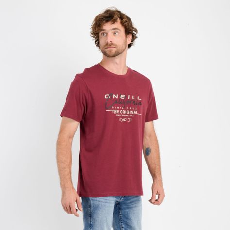 POLERA MANGA CORTA CALI ROJO OSCURO-3