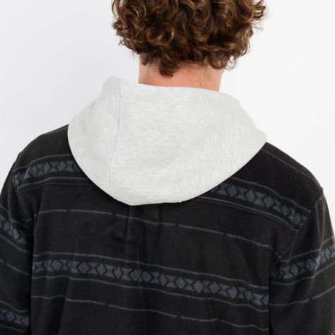CAMISA POLAR REDMOND HOOD NEGRO-5
