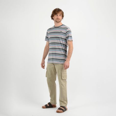 POLERA MANGA CORTA BROCKTON  GRIS-1