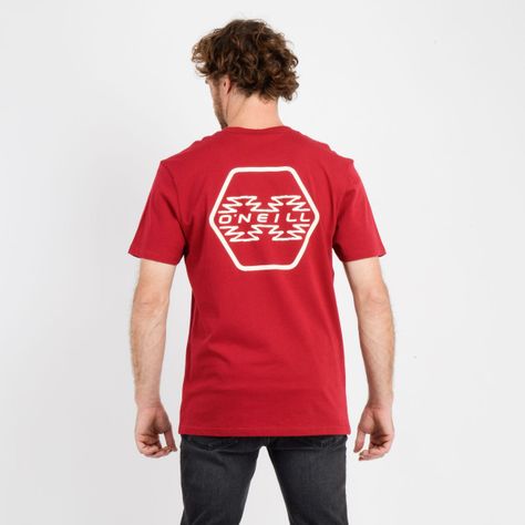 POLERA MANGA CORTA ETNIC  ROJO OSCURO-1