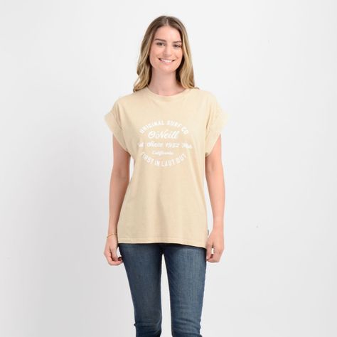 POLERA MANGA CORTA ORIGINAL SURF  BEIGE-0