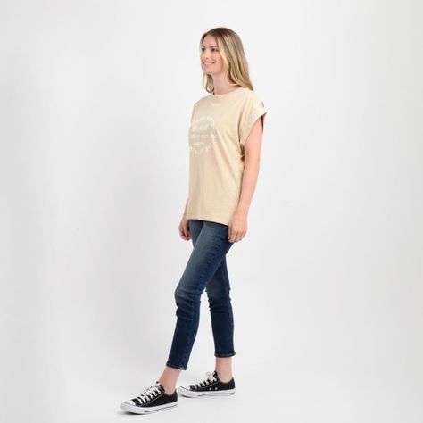 POLERA MANGA CORTA ORIGINAL SURF  BEIGE-2